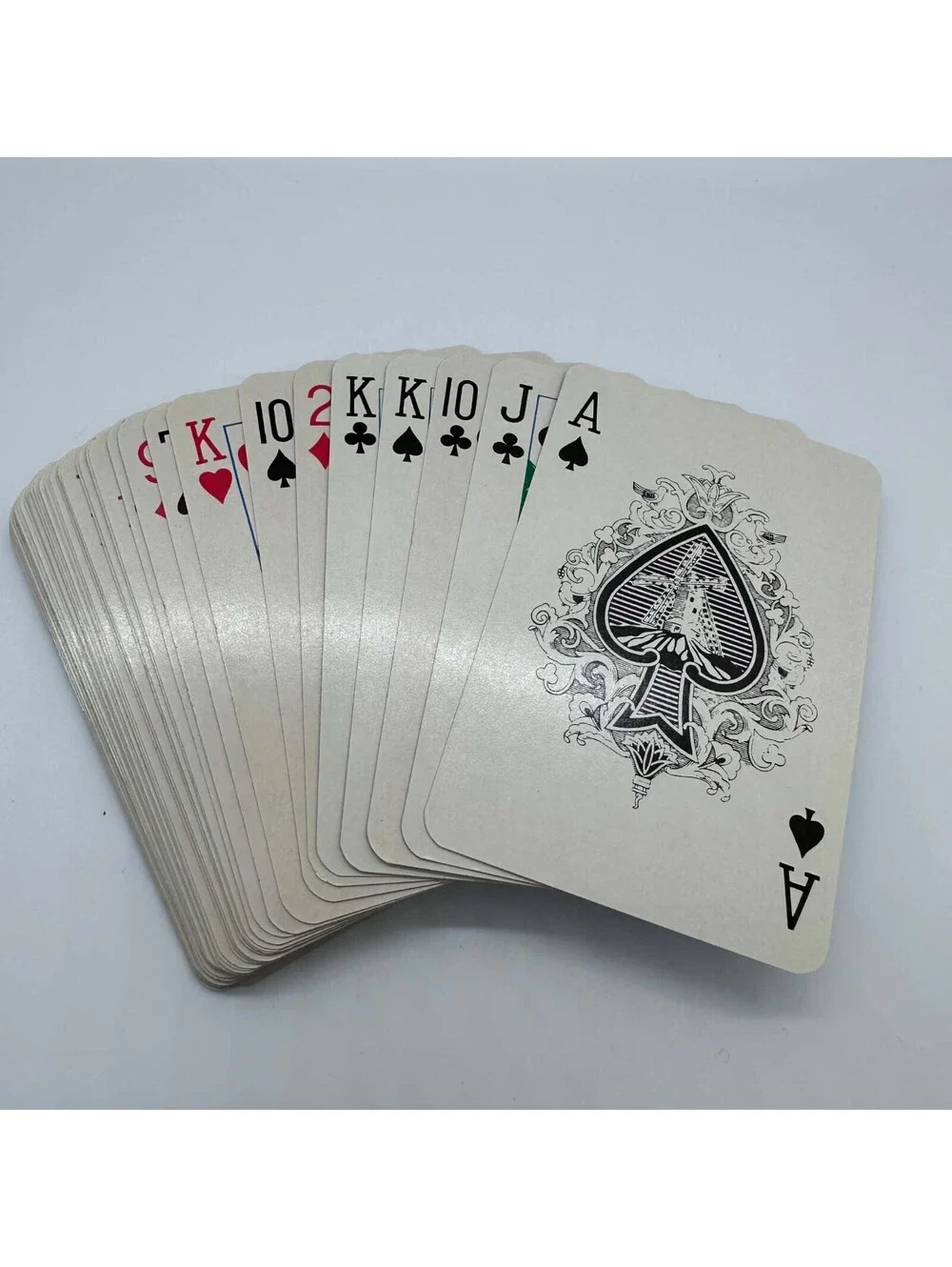 VTG United Airlines Tulip Logo Playing Cards Blue Airline Advertising Deck EUC